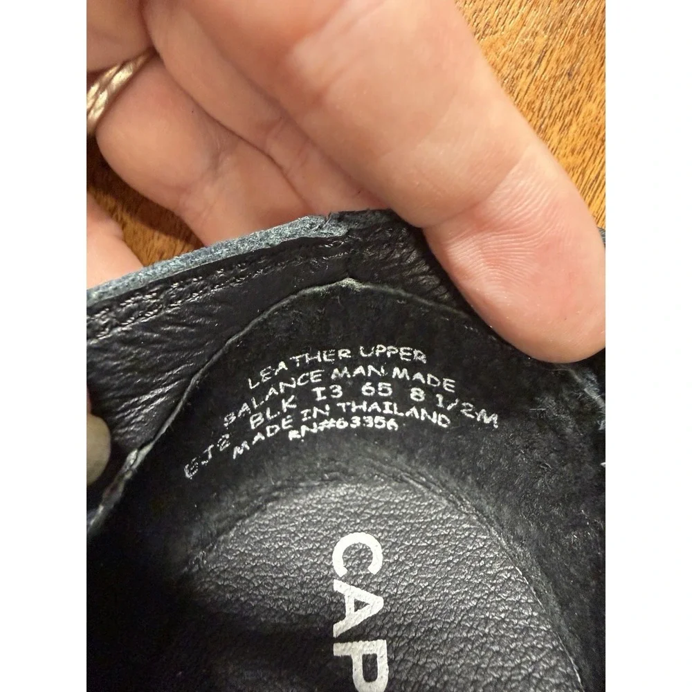 Capezio Women's 8.5 Split Sole Slip Black Leather Jazz Shoes Dance Performance